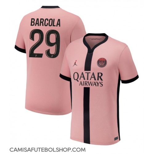 Camisa de time de futebol Paris Saint-Germain Bradley Barcola #29 Replicas 3º Equipamento 2024-25 Manga Curta